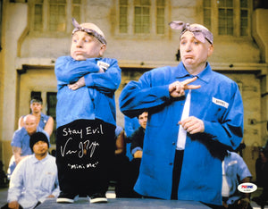 Verne Troyer Autographed Inscribed "mini me" 11x14 Austin Powers Movie Scene PSA - JAG Sports Marketing