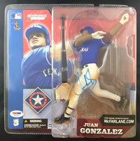 Juan Gonzalez autographed Mcfarlane Figure MLB Texas Rangers PSA w/COA - JAG Sports Marketing