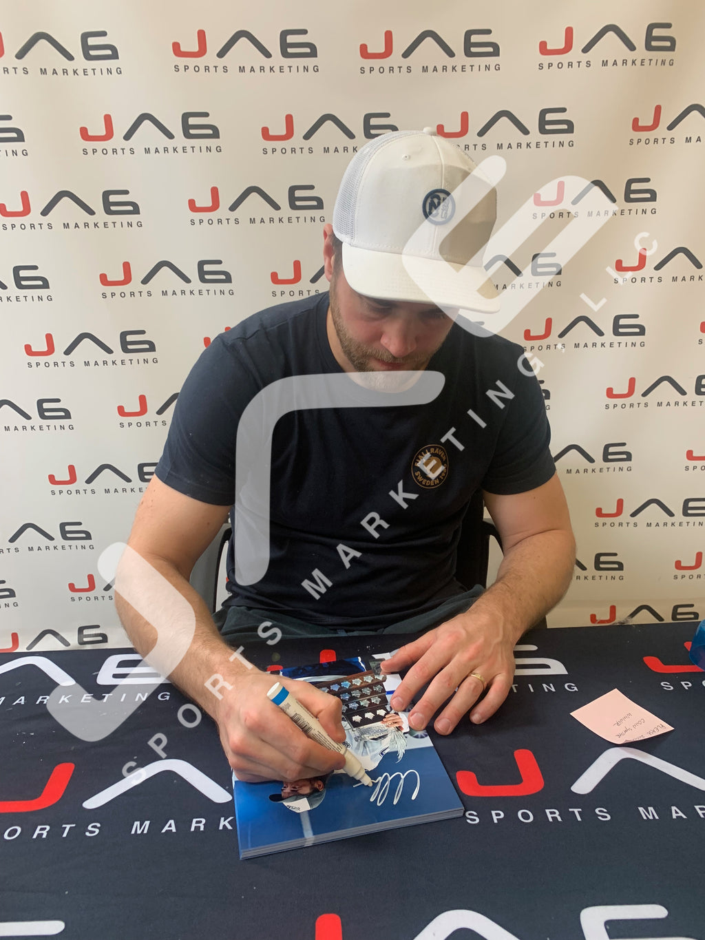 Victor Hedman autographed signed 8x10 photo NHL Tampa Bay Lightning JSA COA