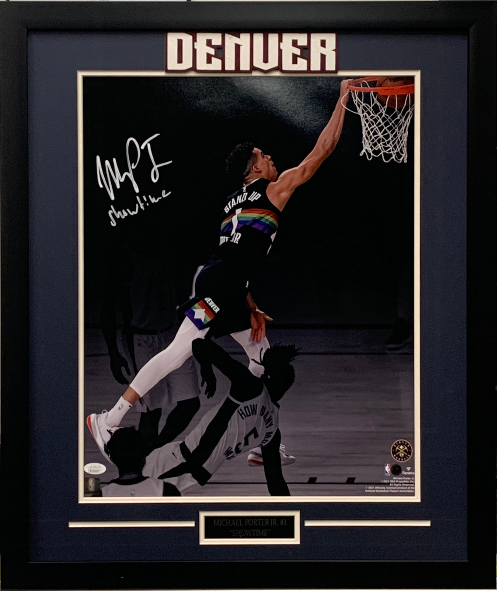 Michael Porter Jr. autographed inscribed framed 16x20 photo Denver Nuggets JSA