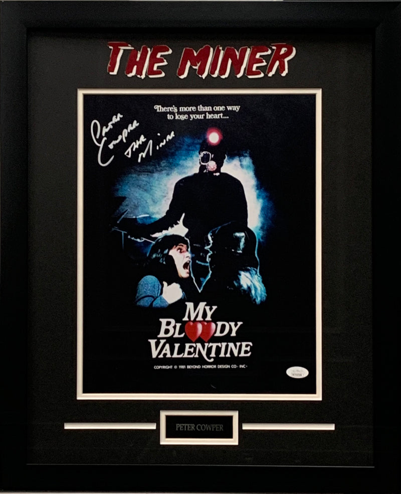 Peter Cowper autographed inscribed framed 11x14 photo My Bloody Valentine JSA