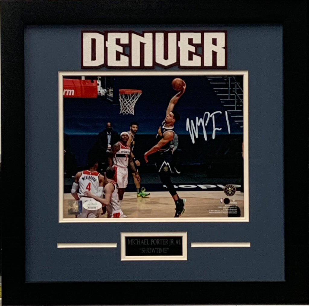 Michael Porter Jr. autographed framed 8x10 photo NBA Denver Nuggets JSA COA