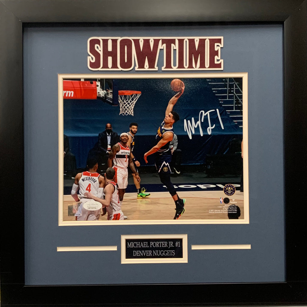 Michael Porter Jr. autographed framed 8x10 photo NBA Denver Nuggets JSA COA