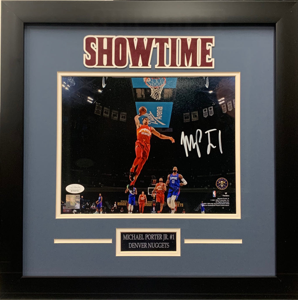 Michael Porter Jr. autographed framed 8x10 photo NBA Denver Nuggets JSA COA