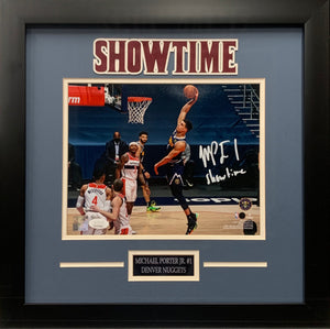 Michael Porter Jr autographed inscribed framed 8x10 photo NBA Denver Nuggets JSA