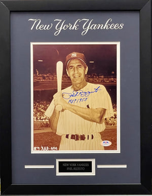 Phil Rizzuto autographed inscribed framed 8x10 photo MLB New York Yankees PSA - JAG Sports Marketing