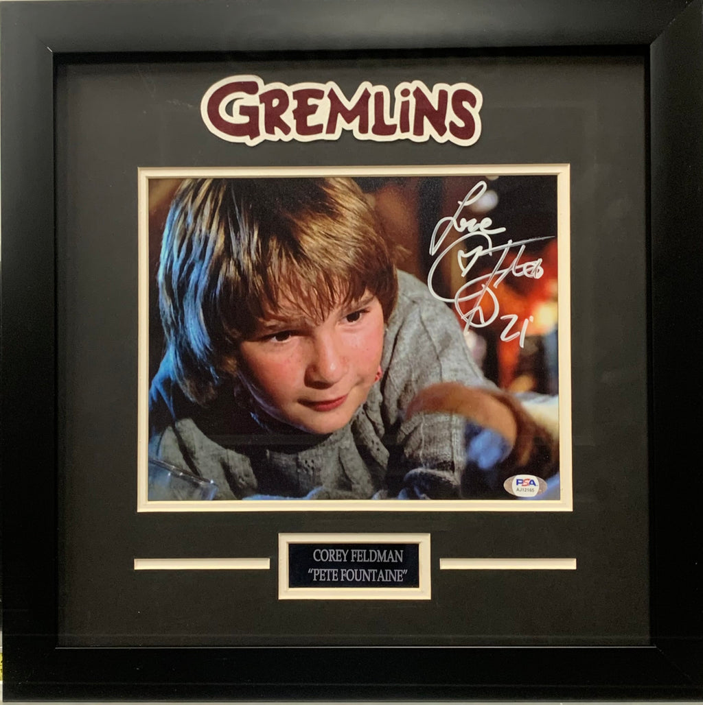 Corey Feldman autographed inscribed framed 8x10 photo Gremlins PSA COA Pete