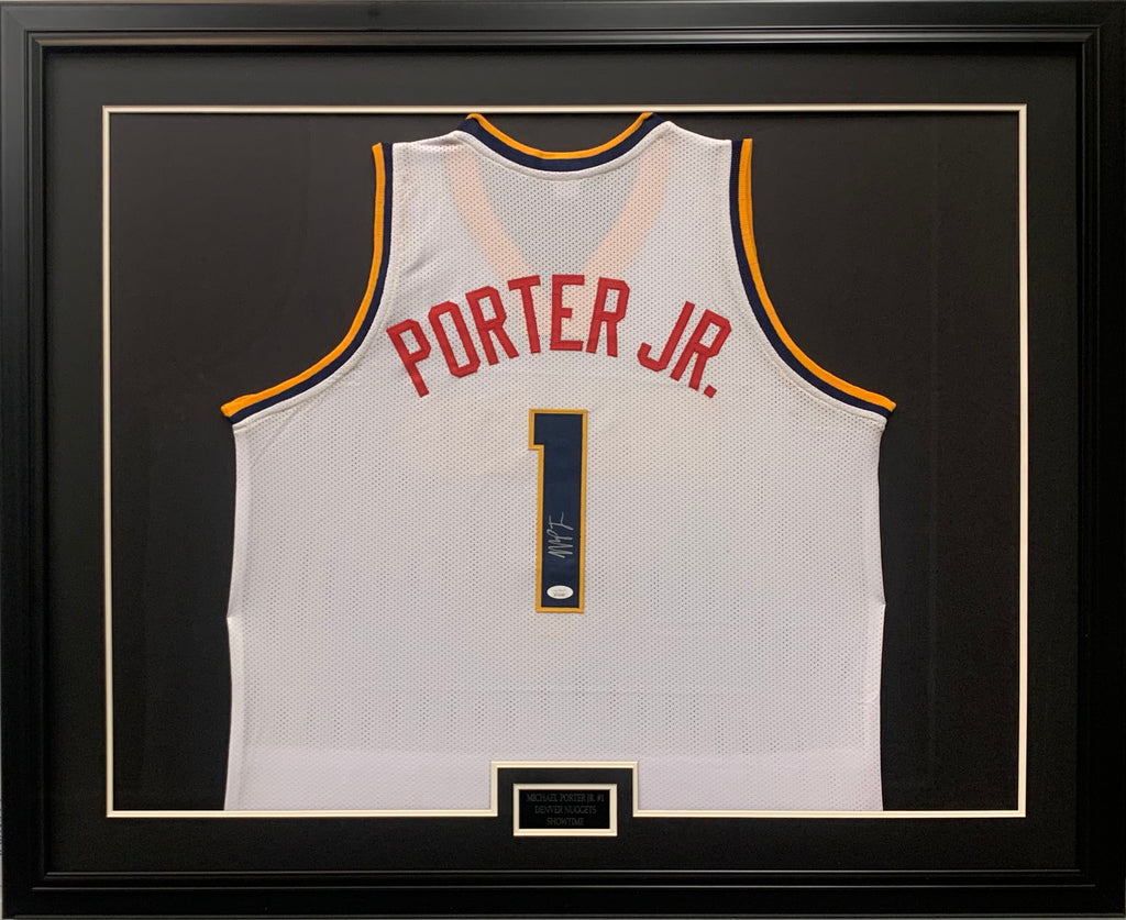 Michael Porter Jr signed framed custom jersey NBA Denver Nuggets JSA COA