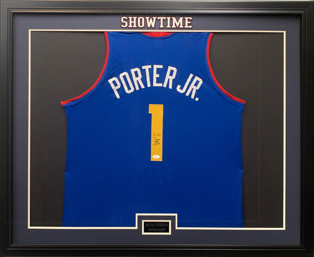 Michael Porter Jr signed framed custom jersey NBA Denver Nuggets JSA COA