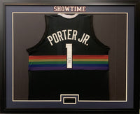 Michael Porter Jr signed framed custom jersey NBA Denver Nuggets JSA COA