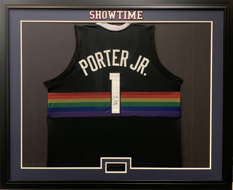 Michael Porter Jr signed framed custom jersey NBA Denver Nuggets JSA COA