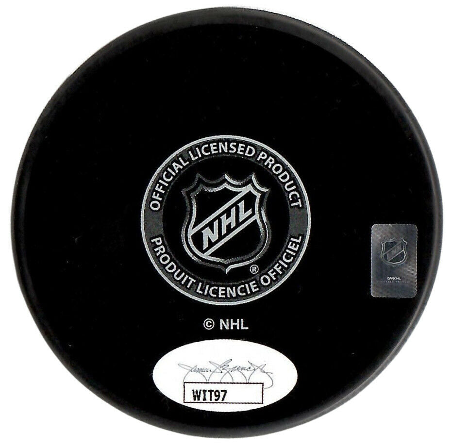 Erik Cernak autographed signed inscribed Puck NHL Tampa Bay Lightning JSA COA