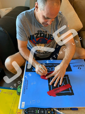 Omar Vizquel autographed signed jersey Cleveland Indians JSA COA Golden Glove