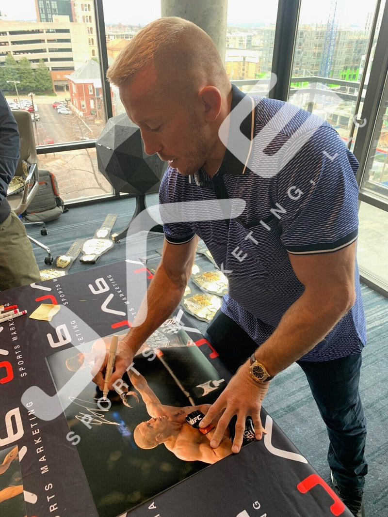 Georges St-Pierre autographed signed inscribed 16x20 photo UFC JSA Witness