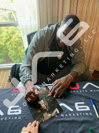 Shawn Kemp Alonzo Mourning Larry Johnson signed 8x10 photo Sonics Hornets PSA