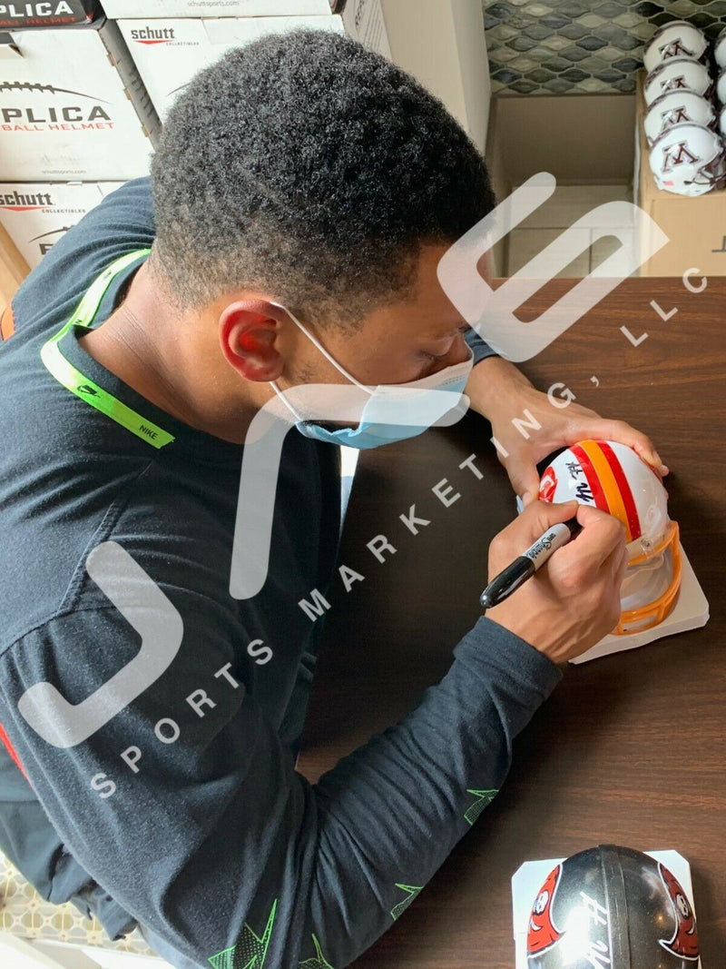 Antoine Winfield Jr autographed signed mini helmet Tampa Bay Buccaneers PSA COA - JAG Sports Marketing