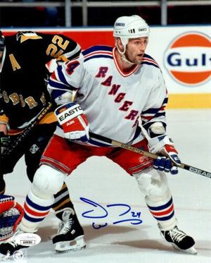 Jay Wells autographed signed NHL New York Rangers 8x10 photo JSA COA