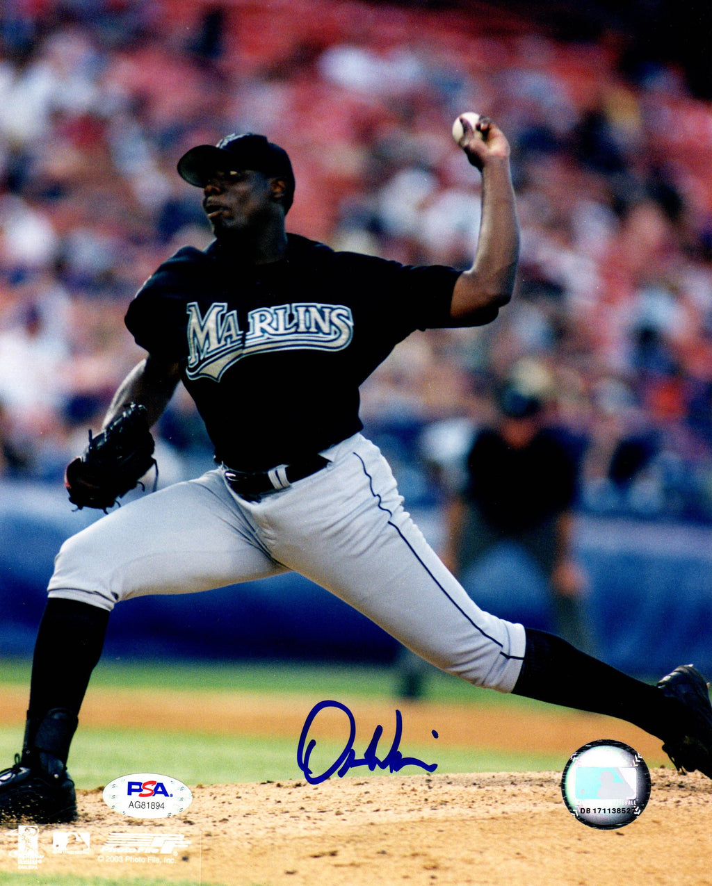 Dontrelle Willis autographed signed 8x10 photo MLB Florida Marlins PSA COA - JAG Sports Marketing